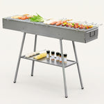 PORTABLE CHARCOAL HIBACHI GRILL – COMMERCIAL-QUALITY FOLDABLE BBQ GRILL FOR CAMPING, BACKYARD & OUTDOOR COOKING - 1