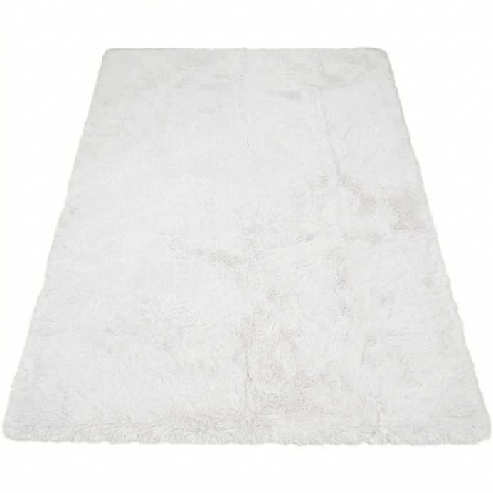 Faux Rabbit Fur Shaggy Rug – Ultra Soft Fluffy Machine Washable Area Rug for Bedroom, Living Room & Teen Room - 1