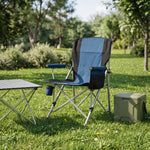 Heavy Duty Portable Folding Camping Chair with Cup Holder & Cooler Pocket - 1