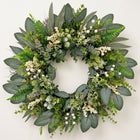 EUCALYPTUS WREATH FOR FRONT DOOR – FARMHOUSE GREENERY DÉCOR - 1