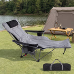 Premium Reclining Outdoor Camping Chair – Adjustable Comfort Seat - 1