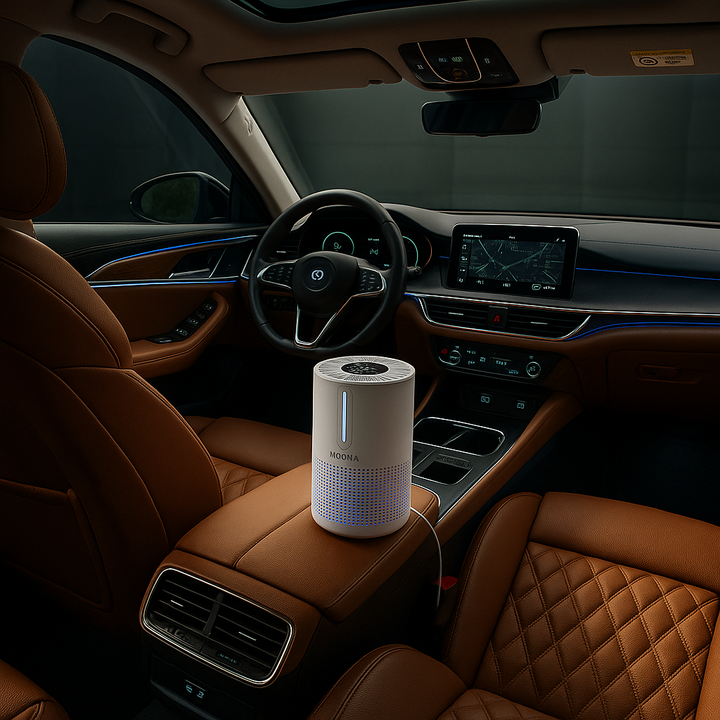 Ultra-Compact HEPA H13 Desktop Air Purification System - Travel Size