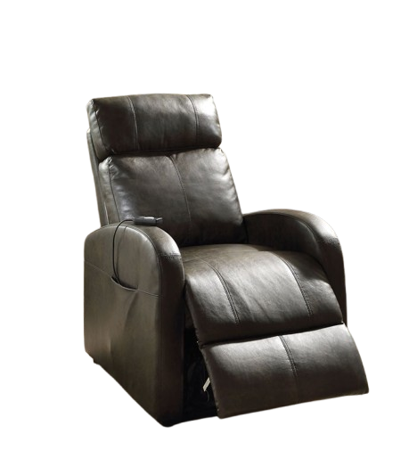Faux Leather Power Motion Lift Recliner In Red