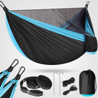 DOUBLE CAMPING HAMMOCK WITH REVERSIBLE BUG NET – 2 PERSON, 660 LB - 1