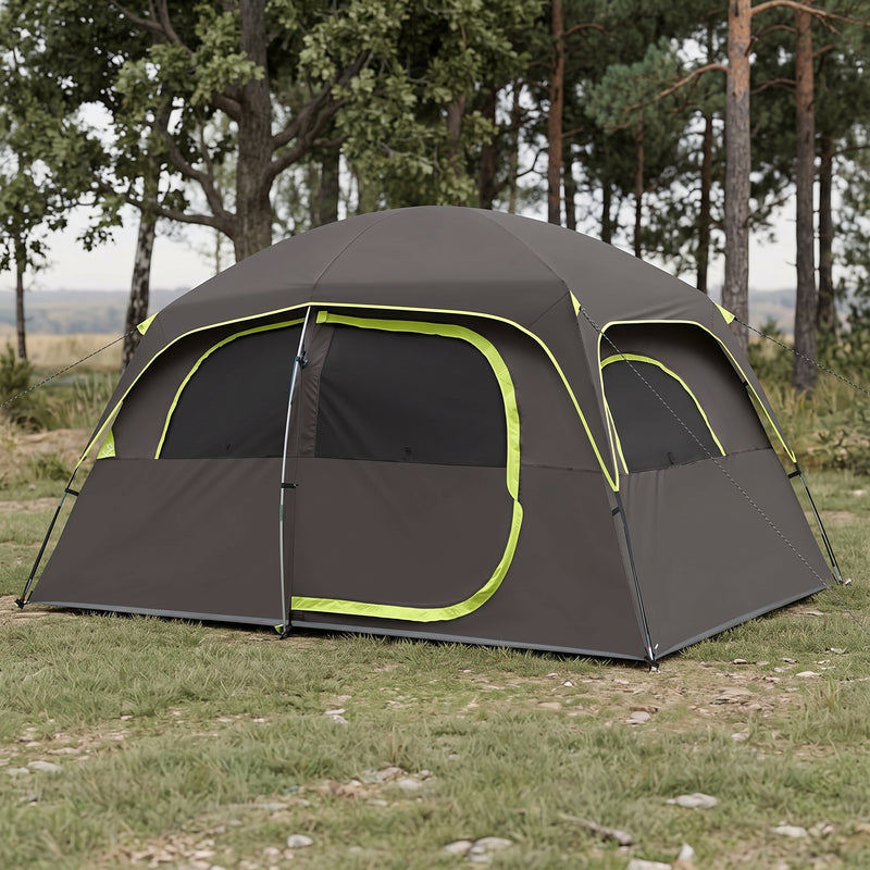 5–8 PERSON FAMILY DOME CAMPING TENT – WATERPROOF OUTDOOR TENT WITH RAINFLY & CARRY BAG - 1