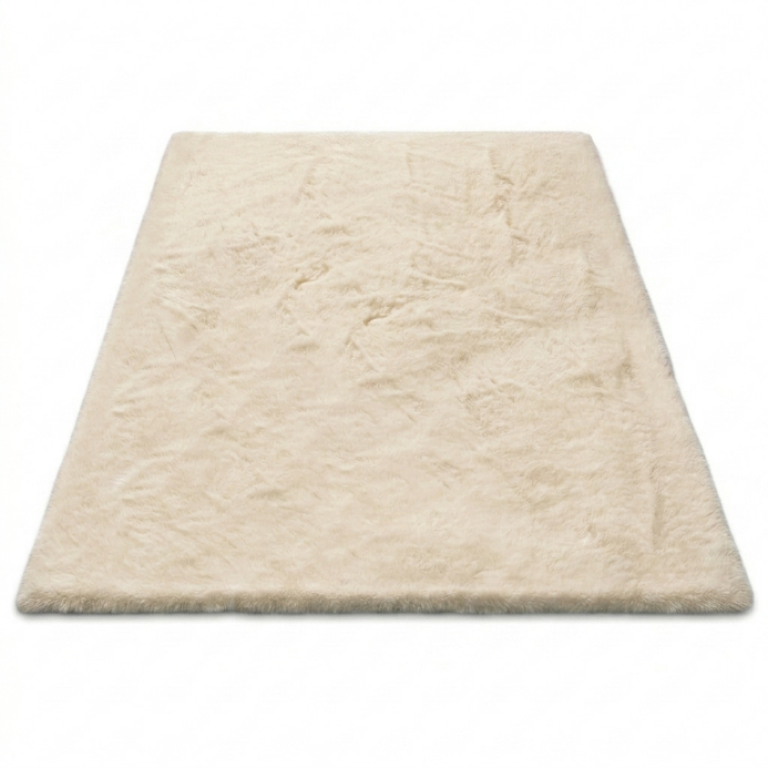 Faux Rabbit Fur Shaggy Rug – Ultra Soft Fluffy Machine Washable Area Rug for Bedroom, Living Room & Teen Room - 1