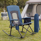 High Back Folding Rocking Camping Chair – Oversized Portable Outdoor Rocker with Cup Holder, Carry Bag & Heavy-Duty Steel Frame - 1