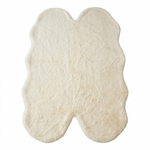 Faux Rabbit Fur Shaggy Rug – Ultra Soft Fluffy Machine Washable Area Rug for Bedroom, Living Room & Teen Room - 1