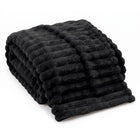 Throw Blanket – Soft, Lightweight Ribbed Design - 1