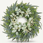 EUCALYPTUS WREATH FOR FRONT DOOR – FARMHOUSE GREENERY DÉCOR - 1