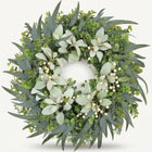 EUCALYPTUS WREATH FOR FRONT DOOR – FARMHOUSE GREENERY DÉCOR - 1