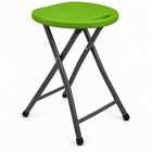 Folding Stool with Metal Frame – Indoor & Outdoor Seating - 1