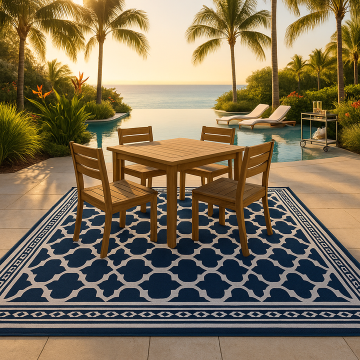 Exclusive Outsunny Reversible Outdoor Rug Carpet - Premium 9' x 18' Waterproof Camping Collection