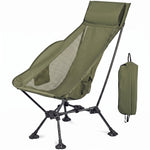 Ultra-Compact High Back Folding Camping Chair – Lightweight & Portable - 1
