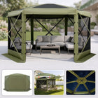 10x10 Pop-Up Screen Tent Gazebo – 4 & 6-Sided Mesh Shelter with Carry Bag - 1