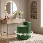 VANITY CHAIR WITH STORAGE – 360° SWIVEL VELVET SEAT - 1