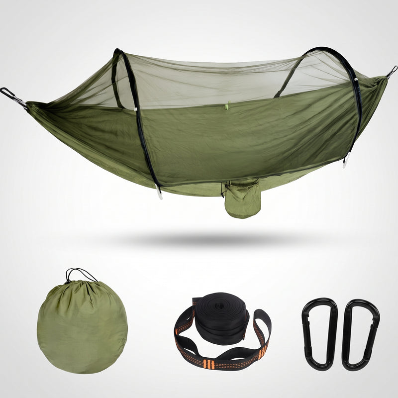 Camping Hammock with Mosquito Net – 1-2 Person, Nylon - 1