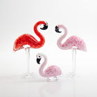 Glass Flamingo Figurine – Hand-Blown Art Glass Decor - 1