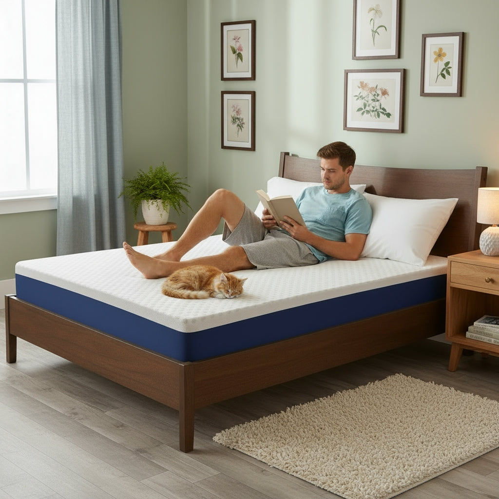 All Season Reversible Hypoallergenic Cooling Mattress Topper, Twin Size, 2 inch Foam