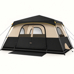 8-10 Person Instant Cabin Camping Tent with Room Divider & Rainfly - 1