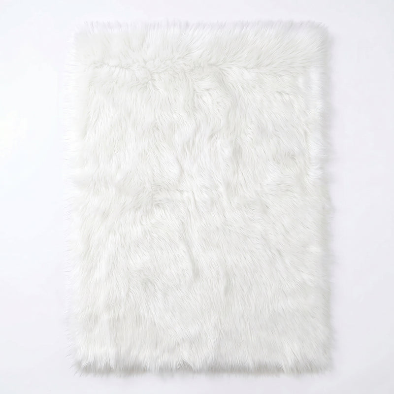 Plush Faux Fur Sheepskin Rug – Soft & Cozy Area Runner - 1