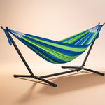 Double Hammock with Steel Stand – Indoor & Outdoor Comfort - 1