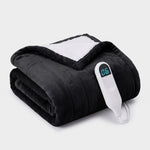 Heated Throw Blanket – Flannel & Sherpa, 6 Heat Levels - 1