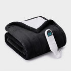 Heated Throw Blanket – Flannel & Sherpa, 6 Heat Levels - 1