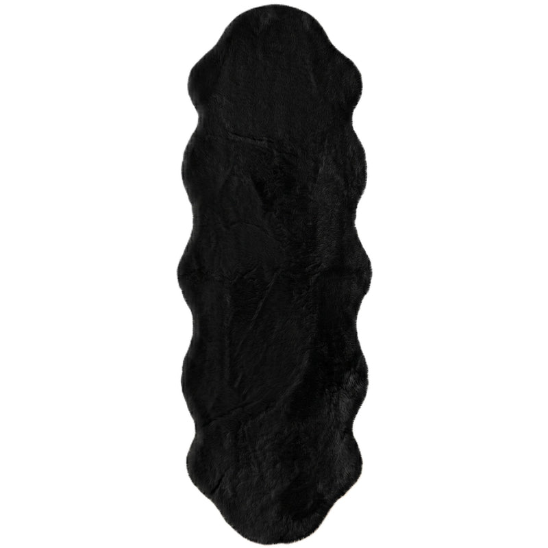 Faux Rabbit Fur Shaggy Rug – Ultra Soft Fluffy Machine Washable Area Rug for Bedroom, Living Room & Teen Room - 1