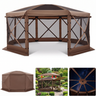 15x15 Pop-Up Gazebo Screen Tent – Large Outdoor Screen House with Mesh Walls & Carry Bag - 1