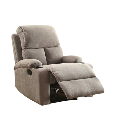 32" Blue Linen Recliner