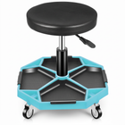 360° Swivel Pneumatic Mechanic Stool — 300–330 lbs Capacity, Padded Seat | Trufairs - 1
