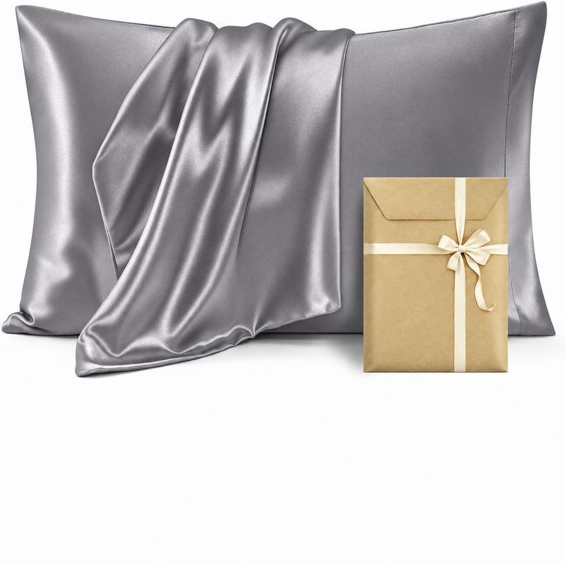 Pillowcases, Set of 2 – Viscose from Bamboo or Polyester Satin - 1