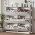Show White 6-Drawer Flip Shoe Storage Cabinet