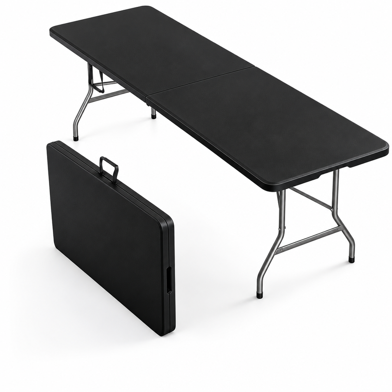 8 ft Heavy Duty Folding Table - 1