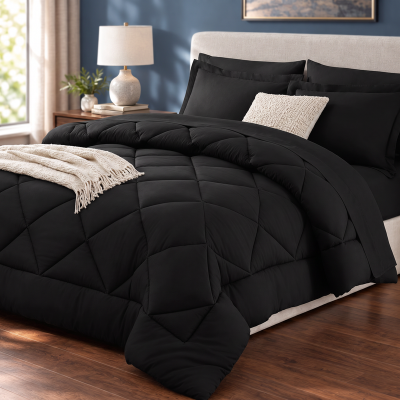 BEDDING SETS – 7-PIECE COMFORTER SET WITH SHEETS - 1
