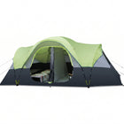 10–12 PERSON WATERPROOF CABIN CAMPING TENT WITH ROOM DIVIDERS, RAINFLY & CARRY BAG - 1