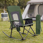 High Back Folding Rocking Camping Chair – Oversized Portable Outdoor Rocker with Cup Holder, Carry Bag & Heavy-Duty Steel Frame - 1