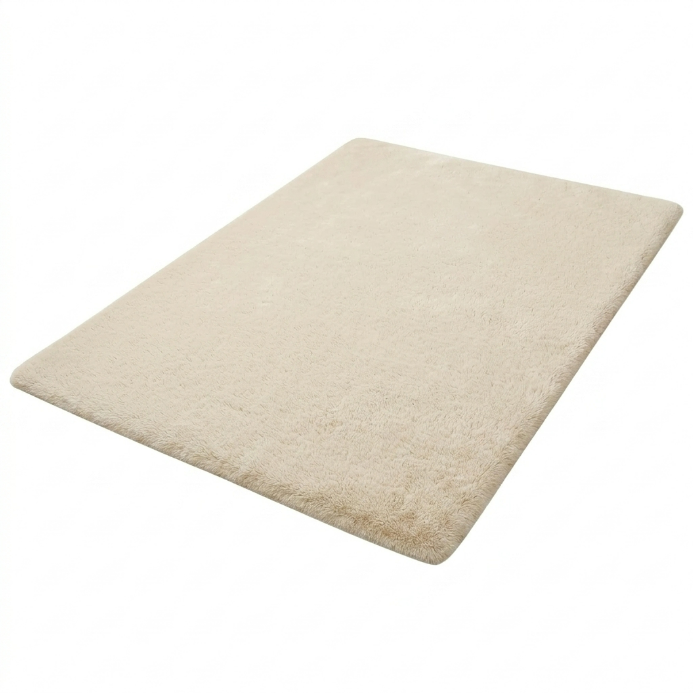 Faux Rabbit Fur Shaggy Rug – Ultra Soft Fluffy Machine Washable Area Rug for Bedroom, Living Room & Teen Room - 1