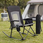 High Back Folding Rocking Camping Chair – Oversized Portable Outdoor Rocker with Cup Holder, Carry Bag & Heavy-Duty Steel Frame - 1
