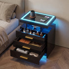 NIGHTSTAND WITH CHARGING STATION – LED, USB-C & DRAWERS - 1
