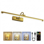 Battery Operated Picture Light for Wall - Rechargeable Cordless LED Art Light with Remote, Timer and Dimming - 1