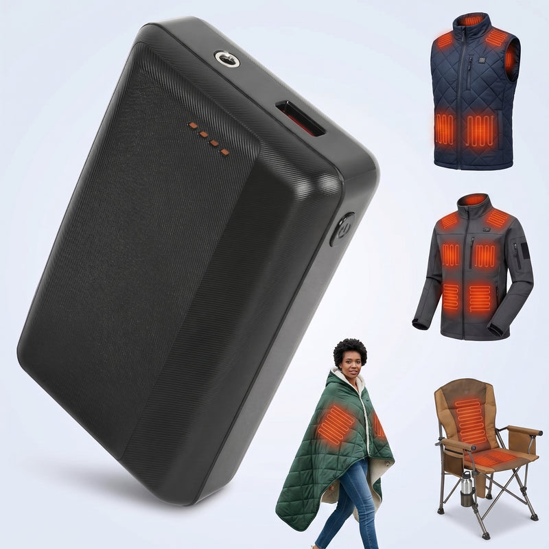 15,000–20,000MAH 5V/2A USB BATTERY PACK – RECHARGEABLE POWER BANK FOR HEATED CAMPING CHAIRS & BLANKETS - 1