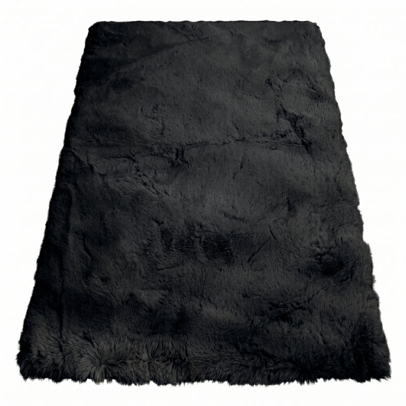 Faux Rabbit Fur Shaggy Rug – Ultra Soft Fluffy Machine Washable Area Rug for Bedroom, Living Room & Teen Room - 1