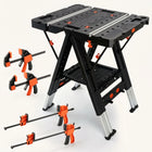 Portable Workbench & Folding Sawhorse – 2-in-1 Work Table - 1