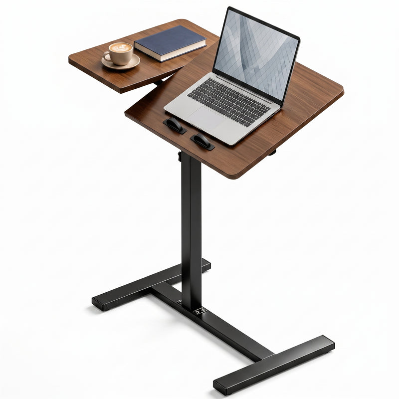 Adjustable Overbed Table With Wheels for Bed & Laptop - 1