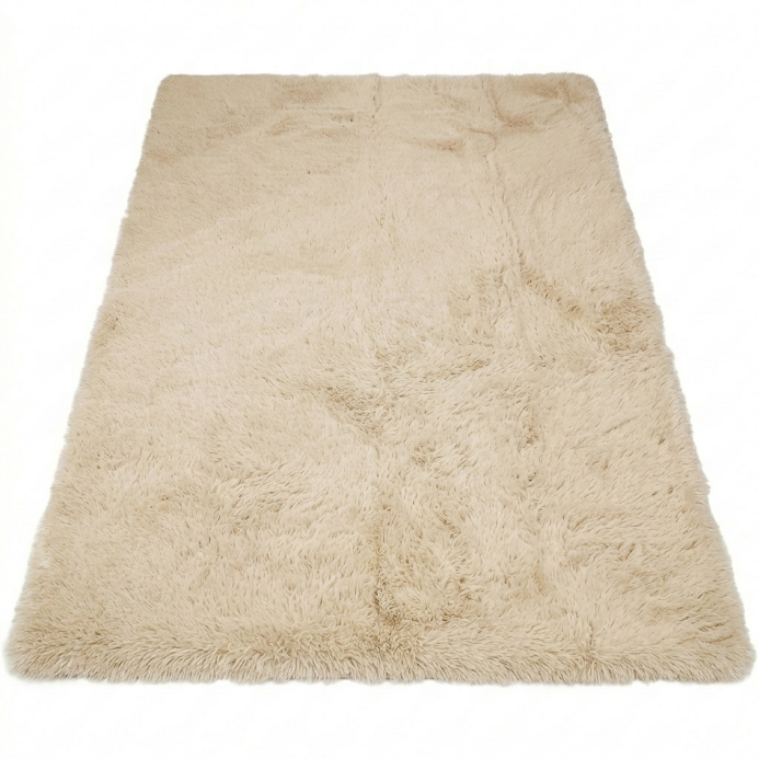 Faux Rabbit Fur Shaggy Rug – Ultra Soft Fluffy Machine Washable Area Rug for Bedroom, Living Room & Teen Room - 1