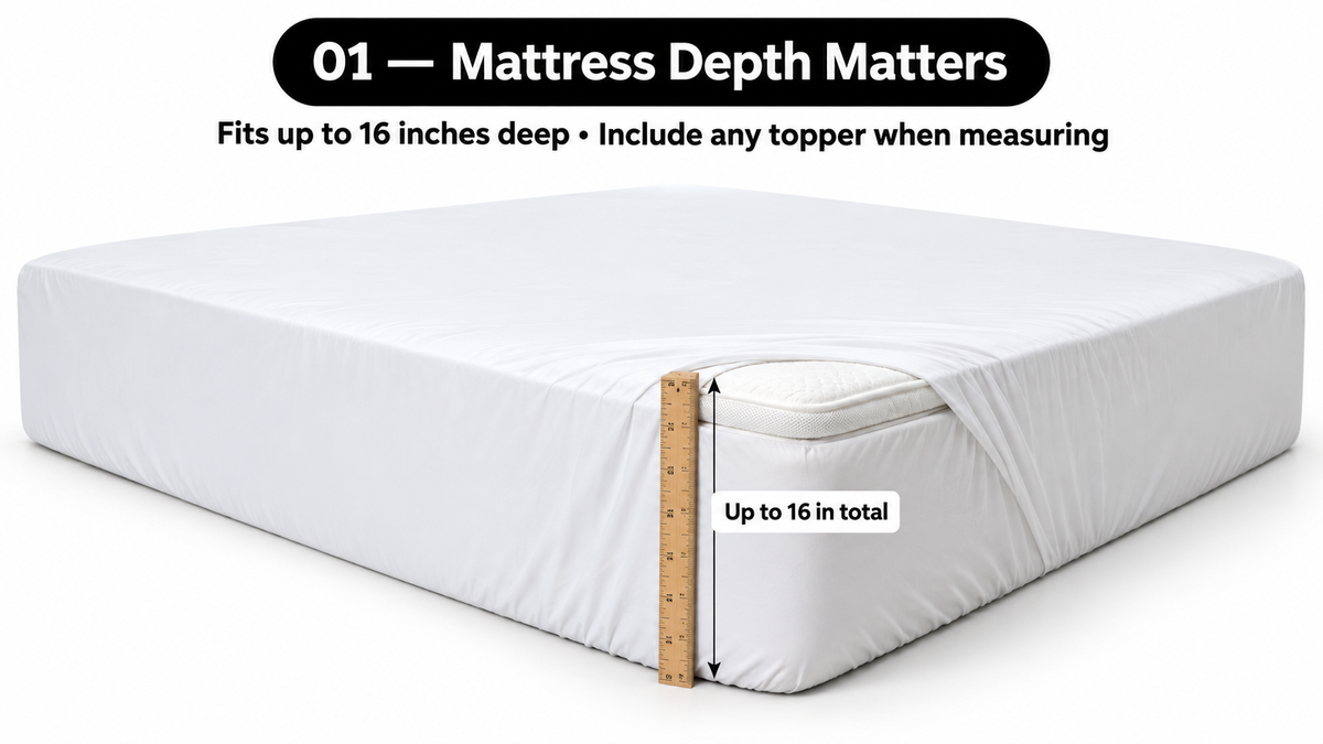 100% Viscose from Bamboo Sheet Set – 300 TC Sateen, Deep Pocket -  limitations image 1