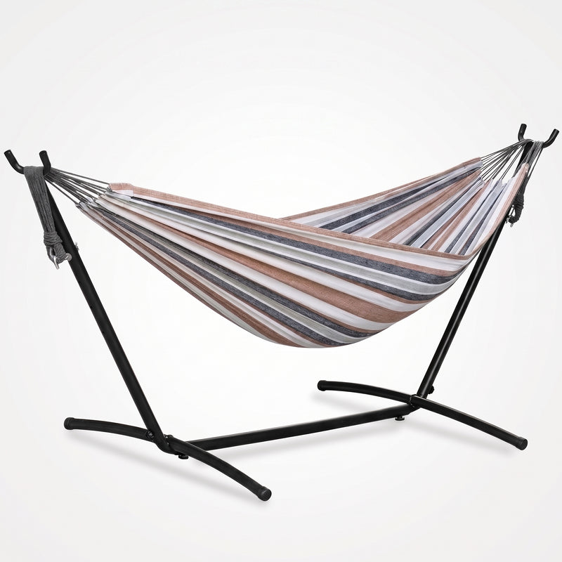 Double Hammock with Steel Stand – Indoor & Outdoor Comfort - 1