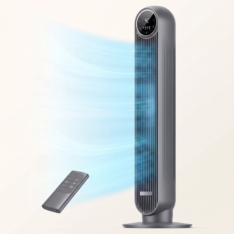 Tower Fan With Remote – 90° Oscillation, 36″ & 42″ - 1